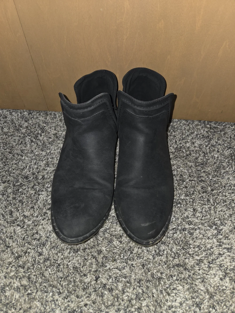 Women's Black Ankle Boots - Classic Slip-On Style